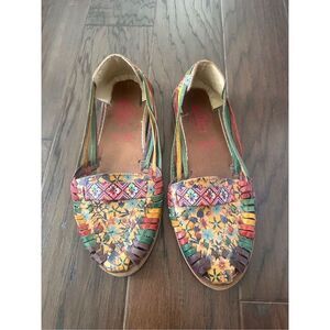 ⭐️3 for $10⭐️ Made in Mexico Braided Leather Slip On Shoes Size 12
